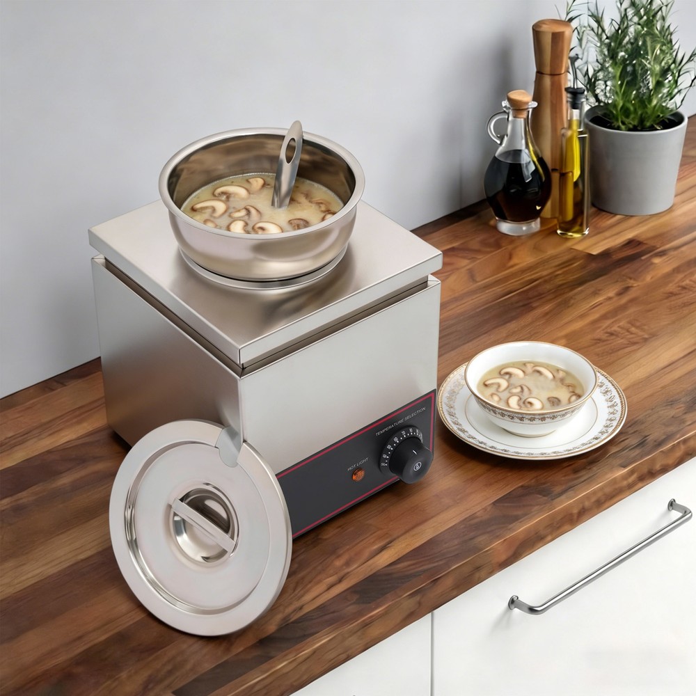 150W Electric Cheese Sauce Warmer Dispenser Stainless Steel Hot Fudge Heater