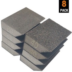 16 PACK Angled Sanding Sponge Block 40 60 80 120 Grit for Grinding Wood Metal US