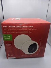 Legrand-On-Q Evoq 1000 6.5″ In-Ceiling Speakers(Pair) Paintable grill and frame