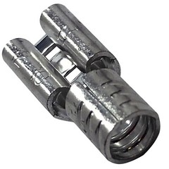 (100) 8 Gauge Non Insulated Female Quick Disconnect .250 Wire Terminal Connector