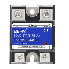 SSR-10/25/40/60/80/100AA Single Phase Solid State Relay Module SSR AC to AC