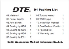 Original Woodpecker Dental DTE D1 D5 LED Ultrasonic Piezo Scaler Handpiece 110V