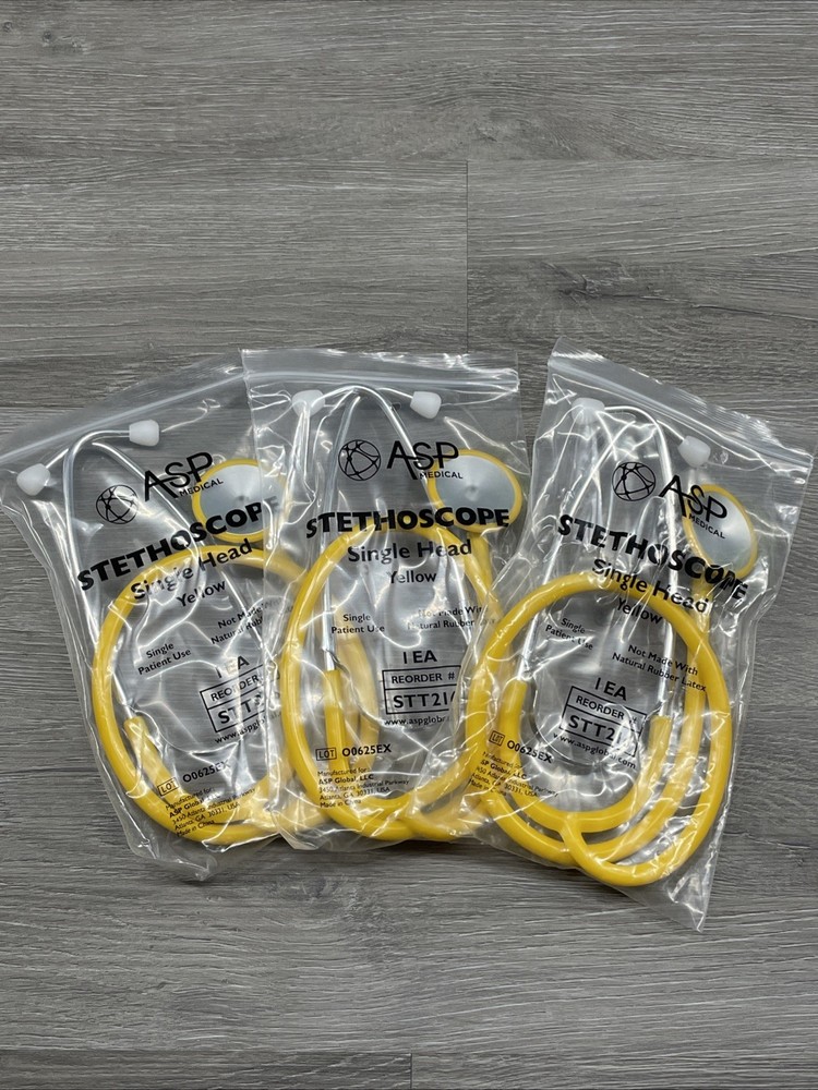 Stethoscopes ASP Medical STT216 Aluminum Single-Head Light Weight Yellow 3X
