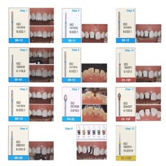 5 Pack AZ Dental Diamond Burs FG-112 Crown Preparation Anterior teeth kit USA