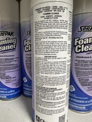SprayPAK Foaming Cleaner 17oz Aerosol Disinfectant Cleaner 1 Can