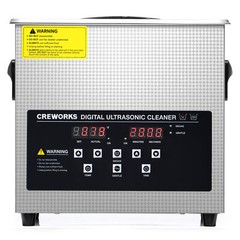 3L Ultrasonic Cleaner with 30min Timer 150W Heater Degas & Gentle Cleaning Modes