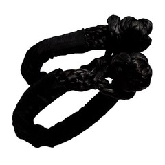 2 PC 1/2” x 22” Synthetic Soft Shackle Tow Rope Recovery Strap 37,400LBS