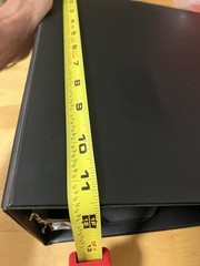 3.5 inch 3 Ring Black Wilson Jones Binder Made in USA
