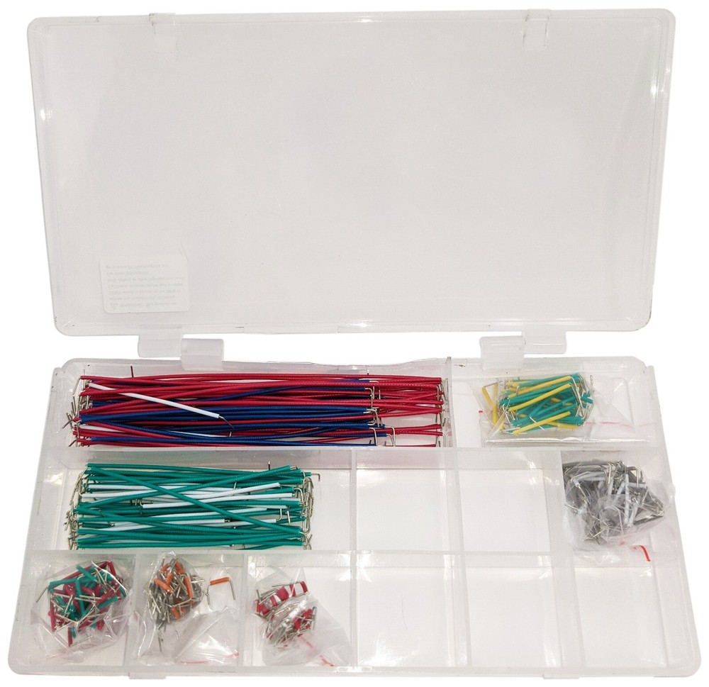 350 Piece Jumper Wire Kit for Breadboarding, 22 AWG, Assorted Colors and Lengths