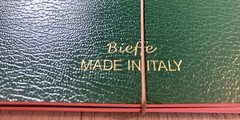 Bieffe Handmade Journal Notebook Made in ITALY 3 Pk Green Leather Birthday Gift