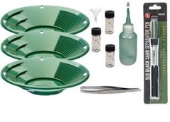 Sluice Monkey Xmas Special 3-Pack 10″ Green Gold Panning Kit