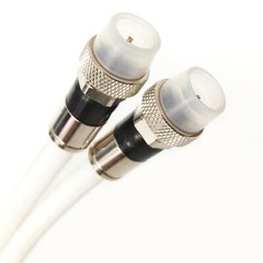 Perfect Vision RG6 Dual Coax Cable 3GHz Solid Copper 18AWG Weather Boot Fittings
