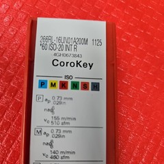 10pk Sandvik 266RL-16UN01A200M Laydown Threading Insert 1125 60 ISO-20 INT R