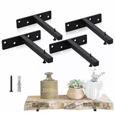 Floating Shelf Brackets Metal Floating Shelf Heavy Duty 6in 4 Pack With Hardware
