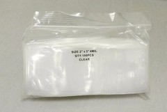 4mil Zip Seal Bags 2×3 Reclosable Heavy Duty 2″x3″ Thick 100 Baggies Small