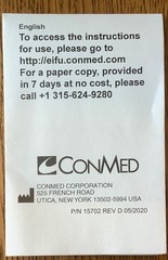 Conmed Bubble Tubing, 1/4” ID 100’Length #0048260 Blister @ 3’ interval
