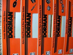 Dorman 4 Drawer Metal Parts Cabinet Original Peel & Stick Front 4 Labels Only