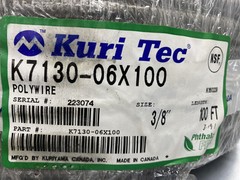 Kuri-Tec K7130-06X100 3 Food Grade PVC 150PSI FDA Hose 1/2″ X 100’