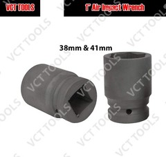4000FT/LB Air Impact Wrench 1″ Drive Gun Long Commercial Truck w 2 Sockets Shank