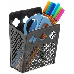 Magnetic Pen Holder Mesh Metal Marker Organizer Whiteboard Refrigerator Locker