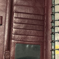 Franklin Covey Planner 7 Ring Binder Executive Organizer Red Faux Leather