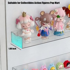 Wall-Mounted Acrylic Display Case for Funko Pop, Floating Display Shelves Wal…