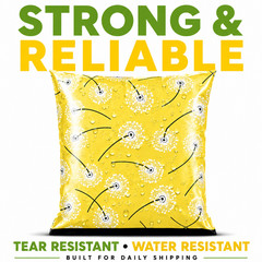 Dandelion Poly Mailers 6×9 Self Seal Designer Boutique Shipping Bags