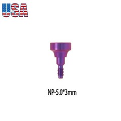 Dental Healing Abutment Cap Cover Screw Fit Nobel Active RP NP Height 3/5/7mm