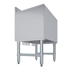 19 in. x 24 in. Stainless Steel Ice Bin With 7-circuit Cast Aluminum Cold Plate