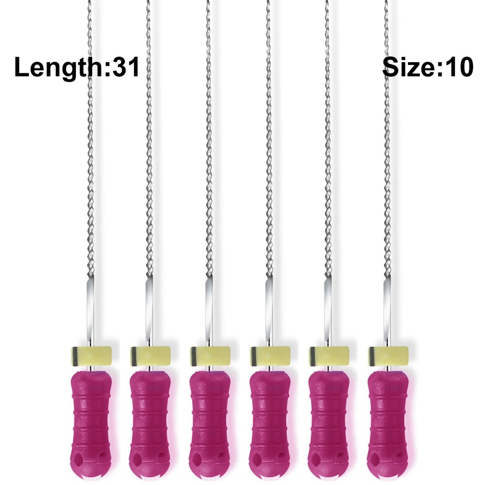 Sky Choice K-Files – 31 mm Length, Size 10 Purple with Rubber Stopper 6/Pkg