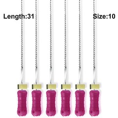 Sky Choice K-Files – 31 mm Length, Size 10 Purple with Rubber Stopper 6/Pkg