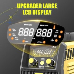 HIZONE Aluminum MIG Welder 6 in 1 Multi Process Welding Machine LCD Display