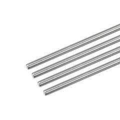 4pcs Fully Threaded Rod M6x350mm 1mm Pitch 304 Stainless Steel Right Hand