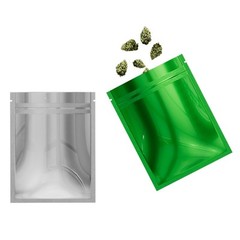 4CustomPrint 100 Smell Proof 3.5g Mylar Bags Zip Seal Lock Resealable Pouch