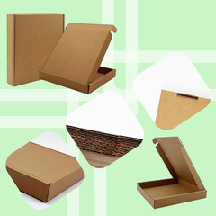 7X7X1 Inch Small Shipping Boxes 50 Pack, Brown Kraft Corrugated Cardboard
