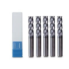 5PCS 4-Flute 1/4″ x 3/4″ x 2-1/2″ Solid Carbide End Mills – AlTiN Coated CNC Bit