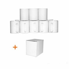 36pcs Blank White Mugs A Grade 11OZ Sublimation Coated Mugs for Heat Press