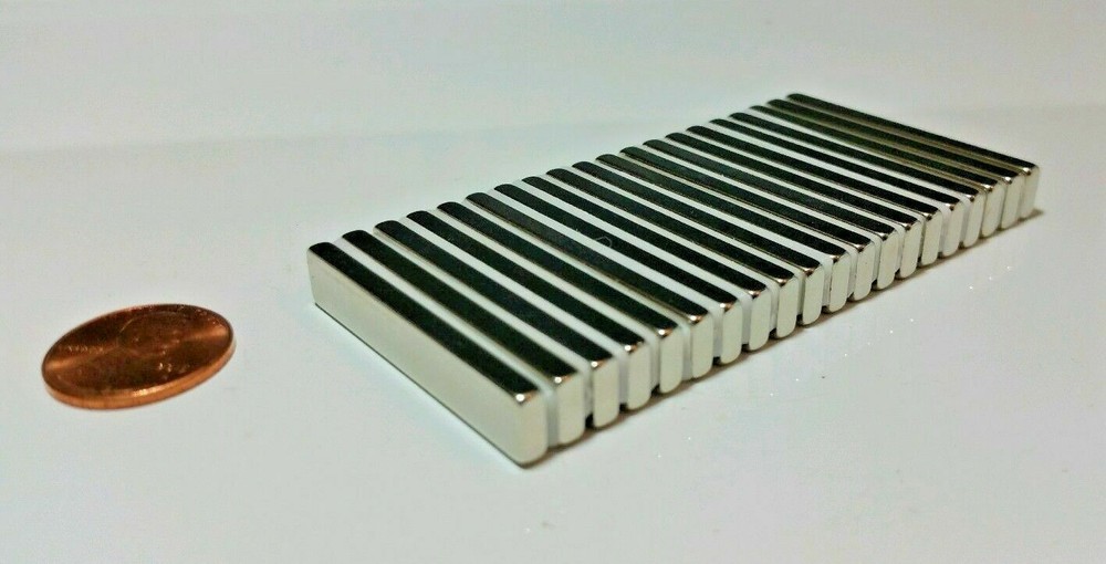10-100 NEODYMIUM magnets 1-1/2″×1/4″×1/8″ Strong Rare Earth magnets N52 Grade