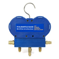 Air Refrigeration Kit HVAC A/C R134A R410A R22 AC Manifold Gauge Set Brass