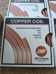 1/4 in. OD X 20 ft Copper Type Utility Coil Tubing 5 packs – 8.5 pounds