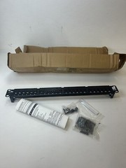 HUBBELL PREMISE WIRING HP5E24E Patch Panel,1.72in.H,5e Category,Steel 46AY35