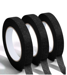 3 pack 1″ inch x 60yd Rolls (24mm x 55m) STIKK Black Painters Masking Tape