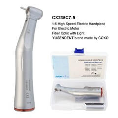 COXO 1:5 Electric Handpiece Attachment Fiber Optic Contra Angle USA CX235C7-5