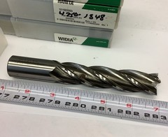 Hanita Cobalt M 42 End Mill, 7/8 X 7/8 X 3 1/2 X 5 3/4 , USA , 4 Flute, 3112-15