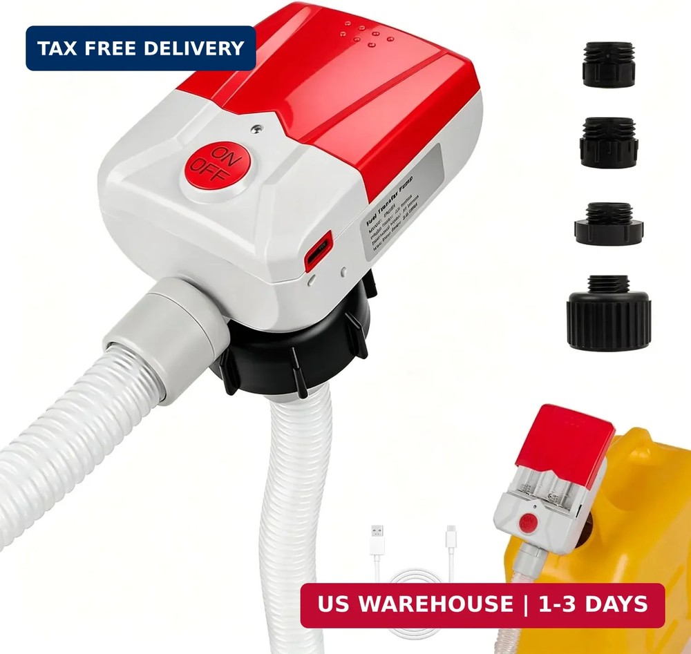 Automatic Fuel Transfer Pump with Auto-Stop, 3.8 Gallon per Min, 51” Extra Long