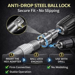 4 in 1 Water Pipe Threader Tool – 1/2″ & 3/4″ & 1″ Dual-Function Internal