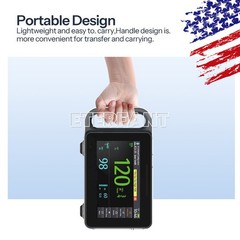 7 Inch Touch Screen Multi-parameter Patient Monitor Portable Vital Sign Monitor