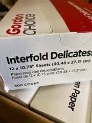 Case Of 11 Pk Gordon Choice 12” X 10.75” Interfold Delicatessen Paper 500 Sheets