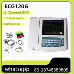 ECG1200G Touch Screen 12 Channel 12 Leads ECG Machine Electrocardiograph Monitor