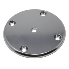 TACO Marine 4″ Round Radiused Edge 4 Hole Pad Mill Finish F32-4440AEY